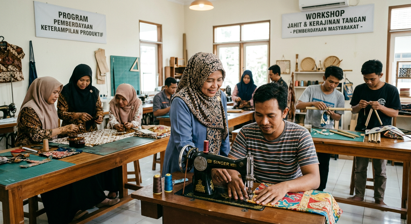 LIVESGP 3D Berdaya - Program pemberdayaan masyarakat dan peningkatan keterampilan produktif.
